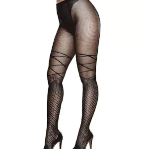 Free Shipping Ribbon&BowJacquardPantyhose