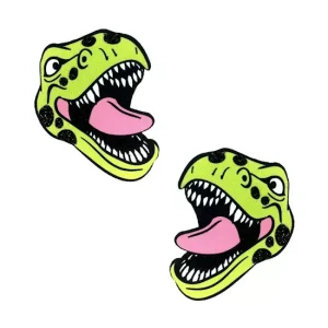 Worldwide Shipping SexyT-rexyGreenDinosaurNippleCoverPasties