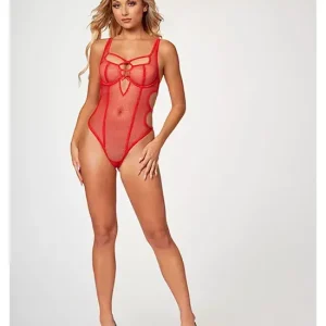 Same Day Shipping NothingButNetFishnetTeddyStm-11495-red-s