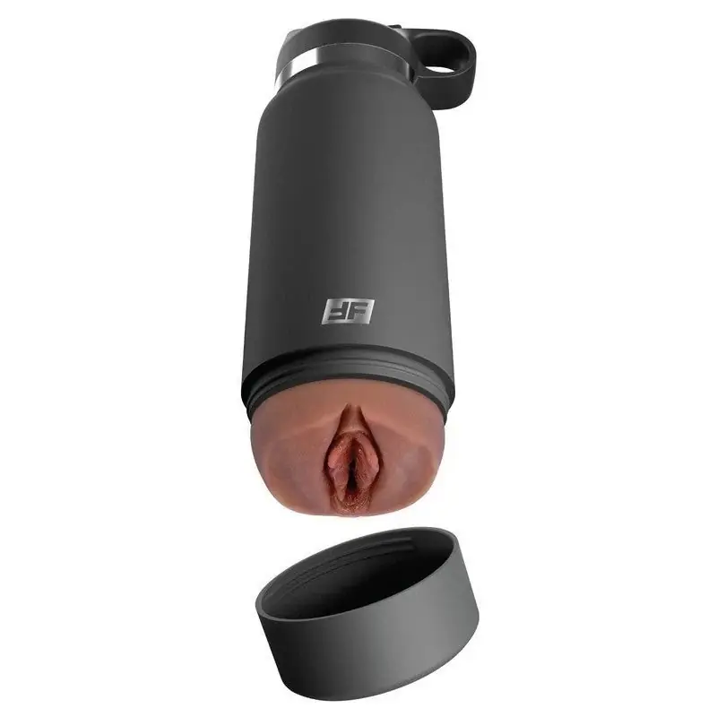 Budget PDX Plus Fuck Flask Secret Delight Mens Stroker Grey Bottle
