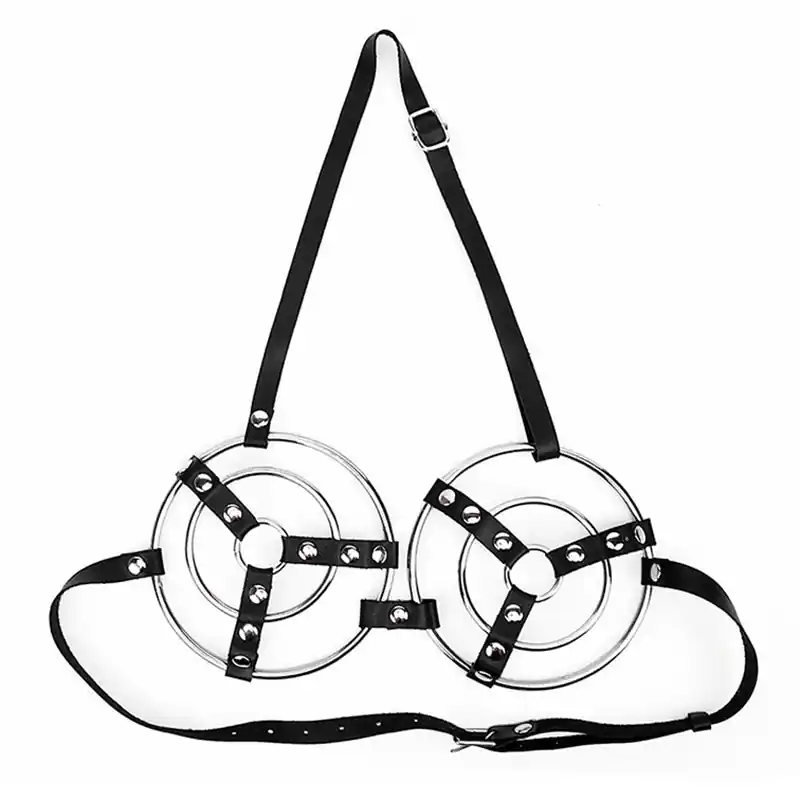 BDStyle Female Fetish Metal Ring Bra Cheap