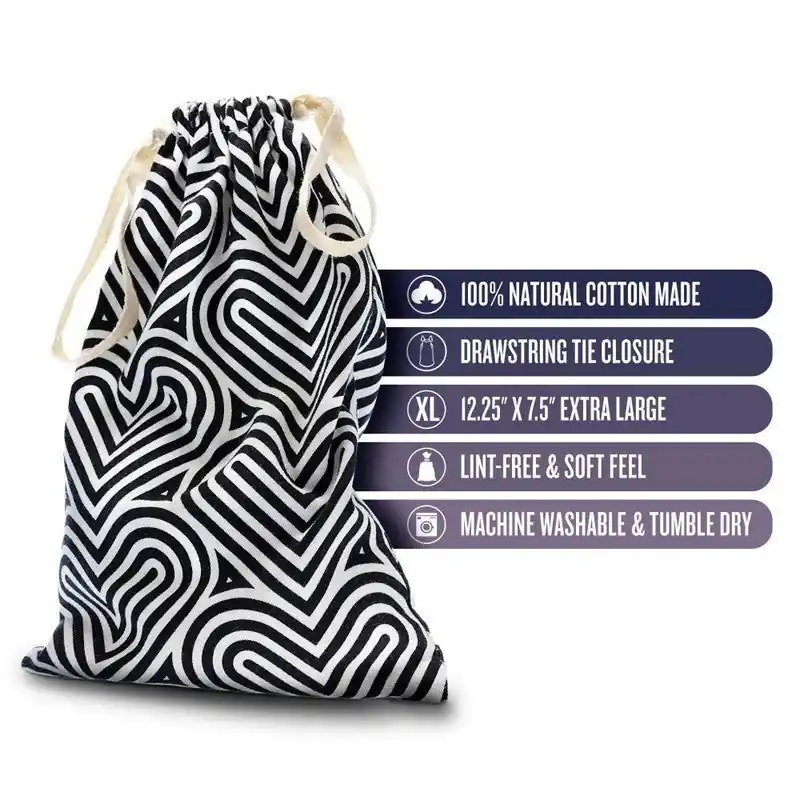 Blush Novelties The Collection Embrace Cotton Toy Storage Bag Wholesale