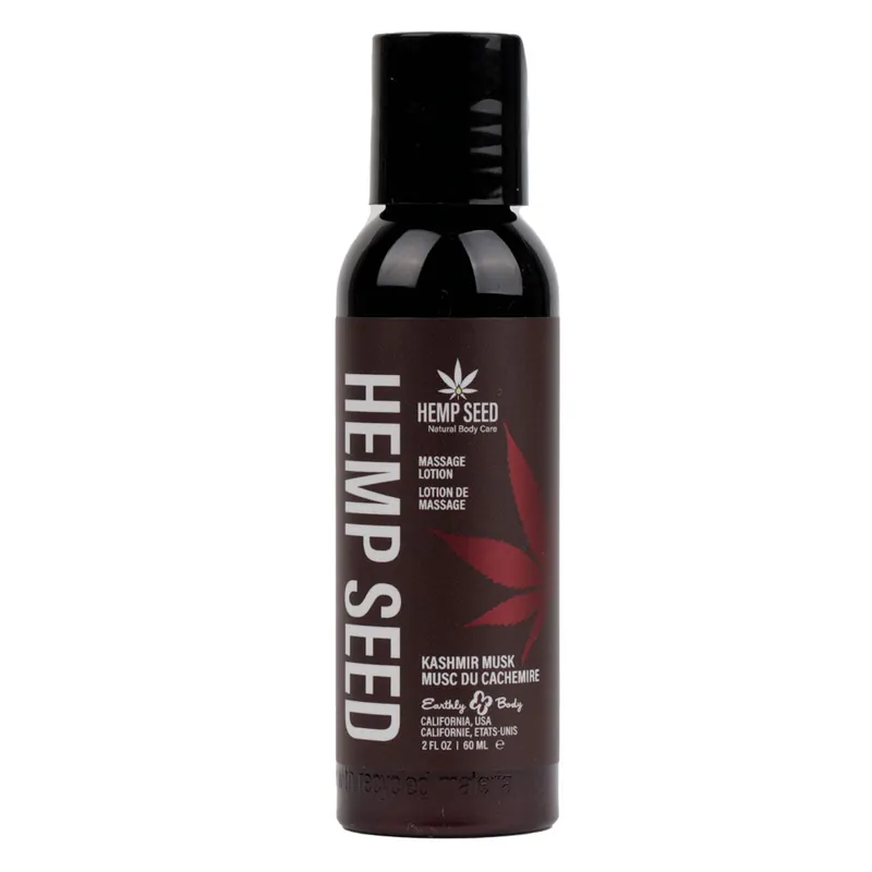 Earthly Body Hemp Seed Scented Adult Massage Lotion 59 ml Free Shipping