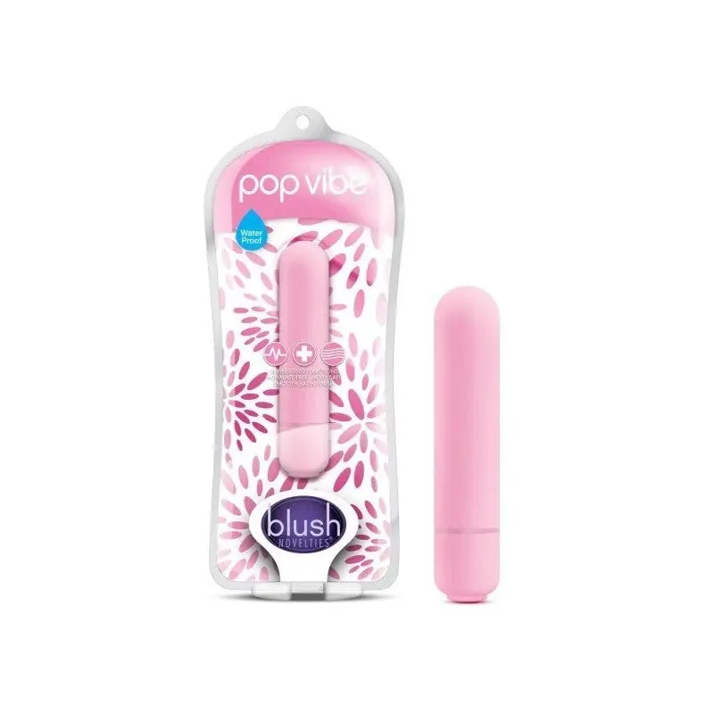 Blush Novelties Pop Vibe 10 Function Bullet Vibrator Pink Must Have