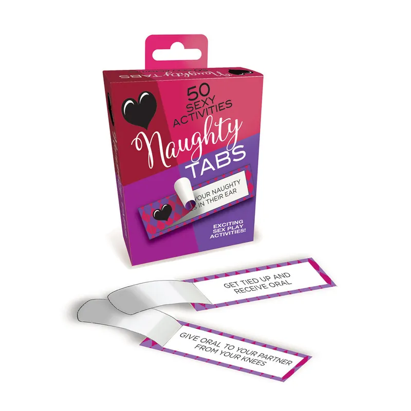 Authentic Little Genie Naughty Tabs Set Of 50 Sexy Suggestions Adult Card Game
