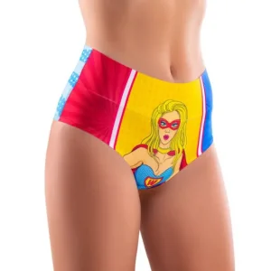 Deal Mememe Lingerie Comics Wonder Girl Hi-Briefs Womens Underwear