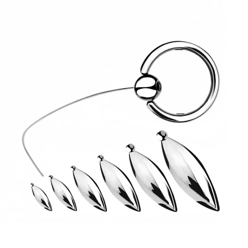 BDStyle Oval Bullet Urethral Sound With Pull Ring Best Seller