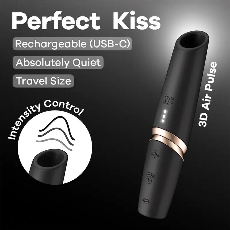 Affordable Satisfyer Perfect Kiss Mini Air Wave Clitoral Massager