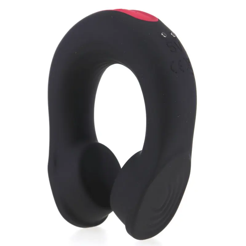 Best Choice S-Hande Headset 18 Frequency Vibration Cock Ring Black