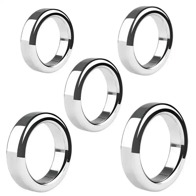 BDStyle Chrome Stainless Steel Mens Cock Ring 1.2cm Height New Arrival