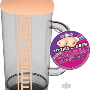 Grab Now Titties and Beer Boobie Shape Party Mug