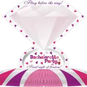 Hassle-Free Returns Bachelorette Party Diamond Ring Novelty Centerpiece
