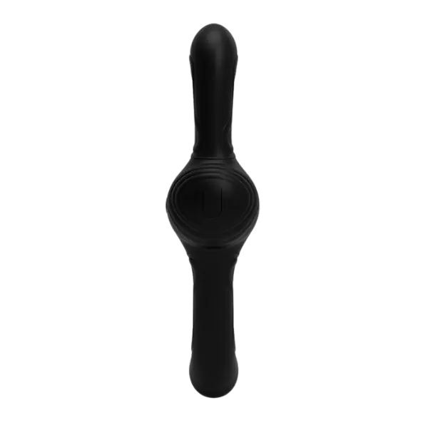 Budget La Viva Double Fury Vibrating & Thrusting Dildo Black