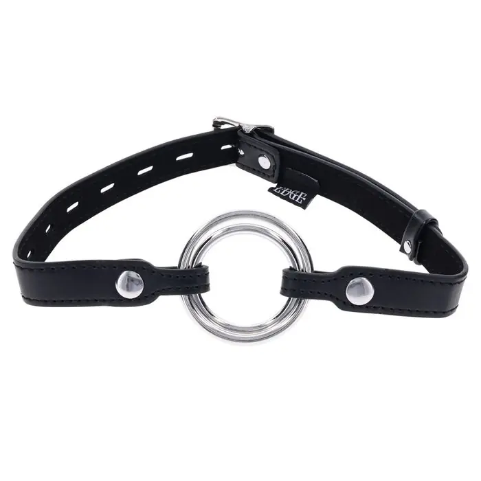 Best Choice Sportsheets EDGE Interchangeable BDSM Play Mouth Gag Ring Black