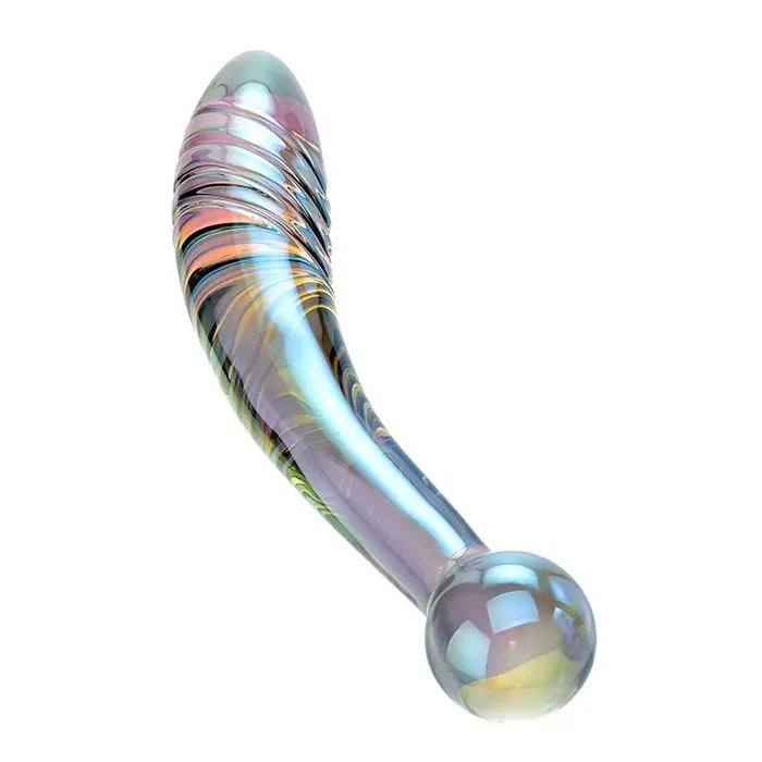 Direct From Factory Adam & Eve FAIRY WAND Ridged Glass Dildo 22cm