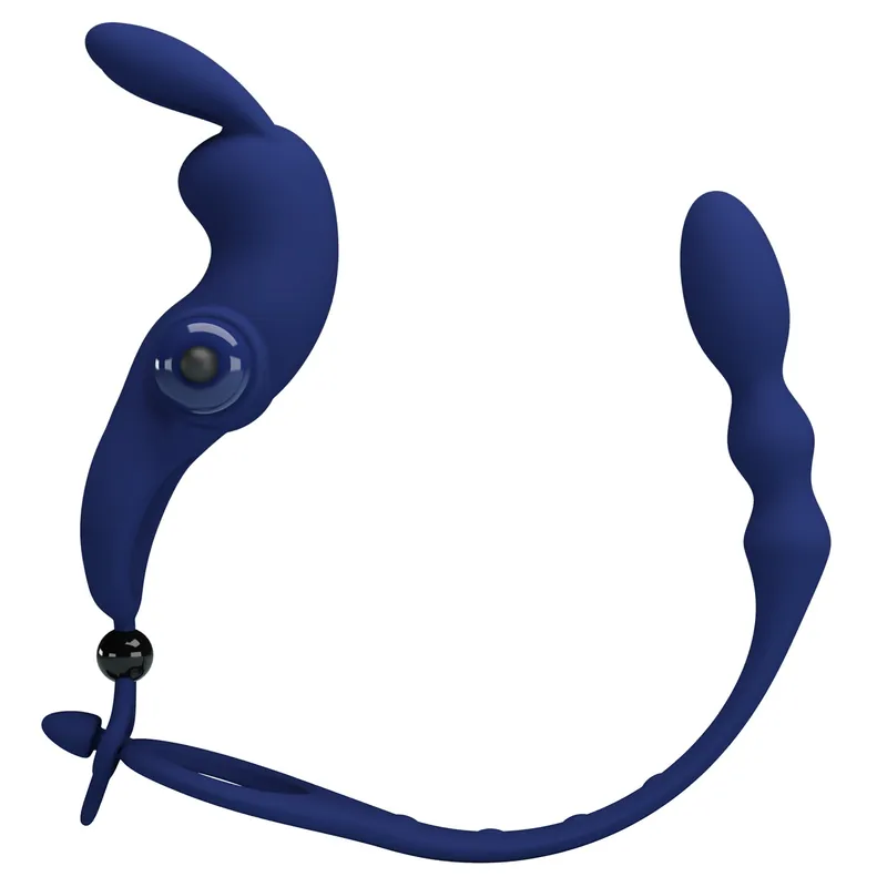 Best Choice Pretty Love Ayad Powerful Cock Ring Plug Navy Blue