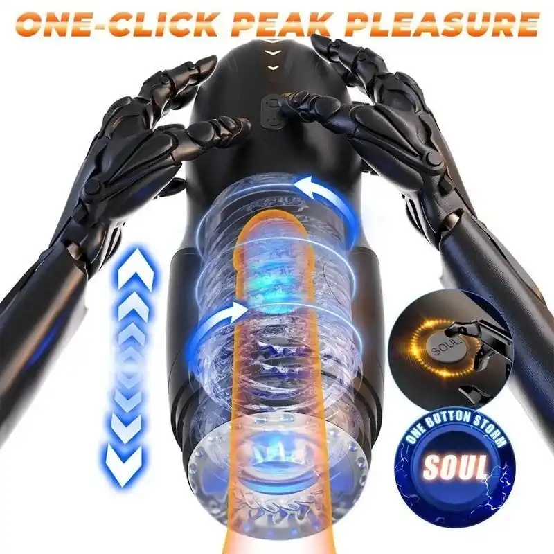 Big Sale CyberSkin The Galaxy Voy Thrusting & Rotating Male Stroker