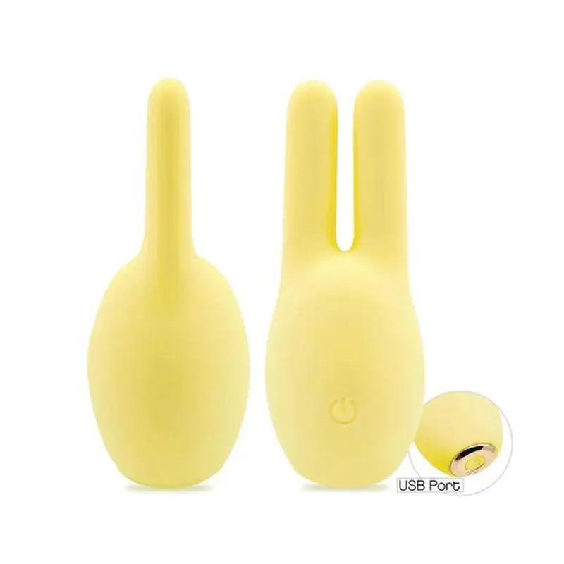 Holiday Sale Icon Brands Buzzy Buddy Honey Bunny Clitoral Massager Yellow