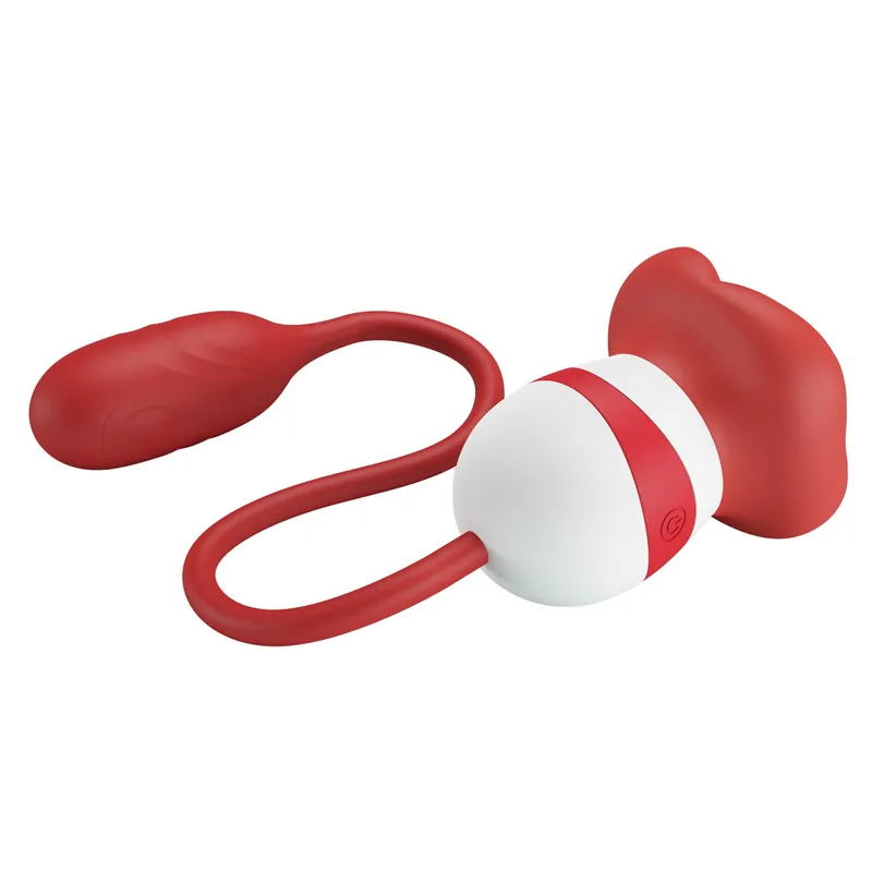 Authentic Pretty Love Aliyah Vibrating Clitoral Massager Red/White