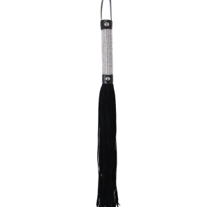 Buy Direct Love In Leather Sparkly Rhinestone Handle BDSM Flogger