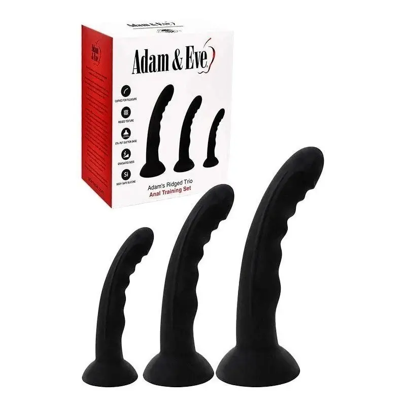 Adam & Eve ADAMS RIDGED TRIO Anal Training Dildo Kit Budget