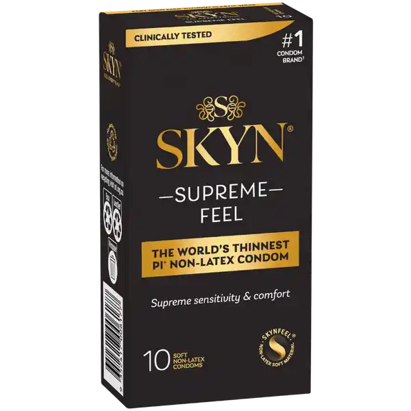 Ansell Supreme Feel 10's Soft and Non Latex Condoms Authentic