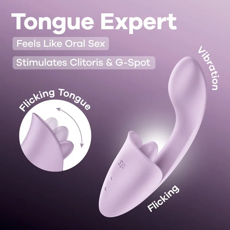 Affordable Satisfyer Tongue Expert Vibrator with Clitoral Stimulator