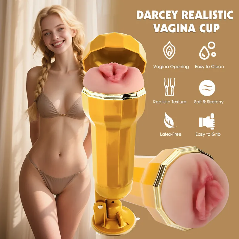 Chisa Darcey Realistic Vagina Vibrating Cup Original