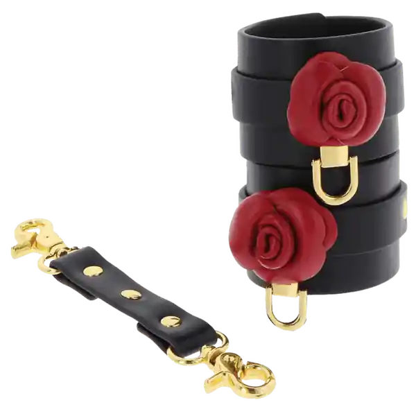 Bulk Order Scala TABOOM Wild Roses Bondage Wrist Cuffs Set