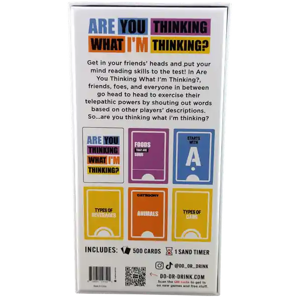 Creative Conceptions Are You Thinking What I'm Thinking? Game Same Day Shipping