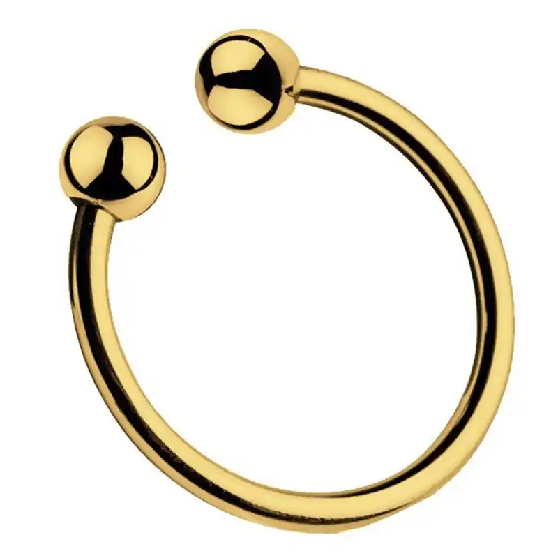 Best Choice BDStyle Pressure Point Beaded Steel Glans Ring Gold