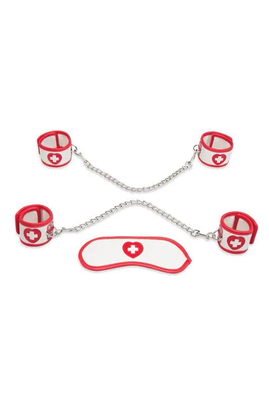Cheap LuxFetish-5PCNaughtyNurseBDSMSet