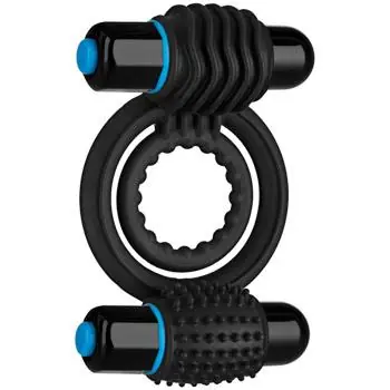 OptiMALE Vibrating Silicone Double C-Ring Latest