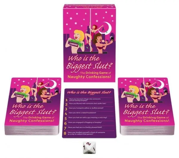 Who’s The Biggest Slut Adult Drinking Game Must Have