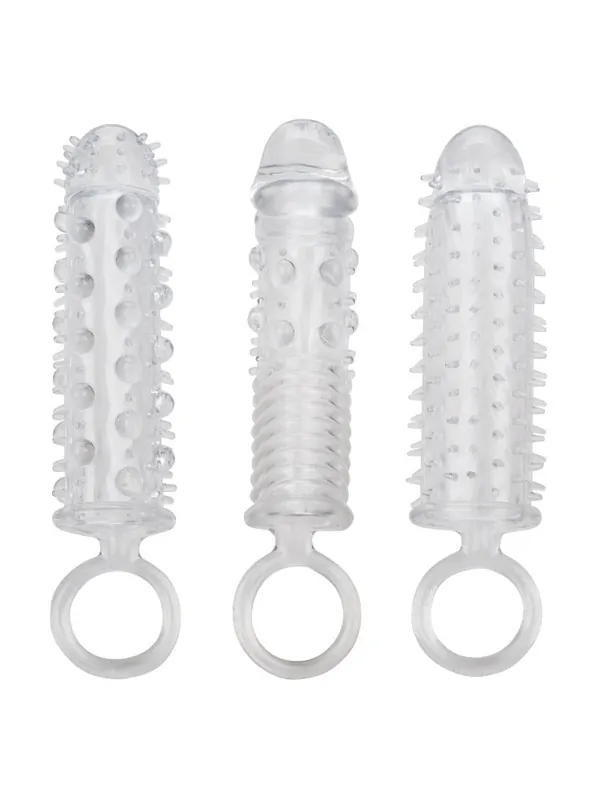 3 Piece Textured Penis Extension Sleeve Set Don’t Miss Out