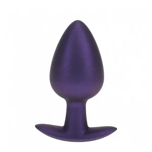 Bulk Order OUCH! Silicone Metallic Purple Large Anal Plug