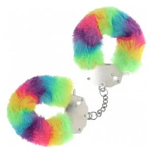 Big Sale OUCH! Heavy-Duty Fluffy Multicolour 1 Bondage Handcuffs