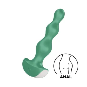 Brand New Lolli 2 Green Rechargeable Silicone Vibrating Anal Probe