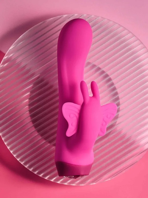 Butterfly Love Rechargeable Pink G-Spot Rabbit Vibrator Bargain