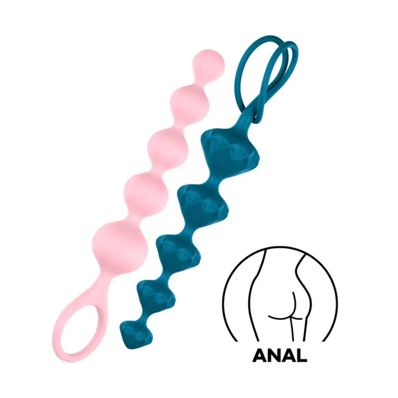Satisfyer Love Beads Anal Beads 2PC Set Premium