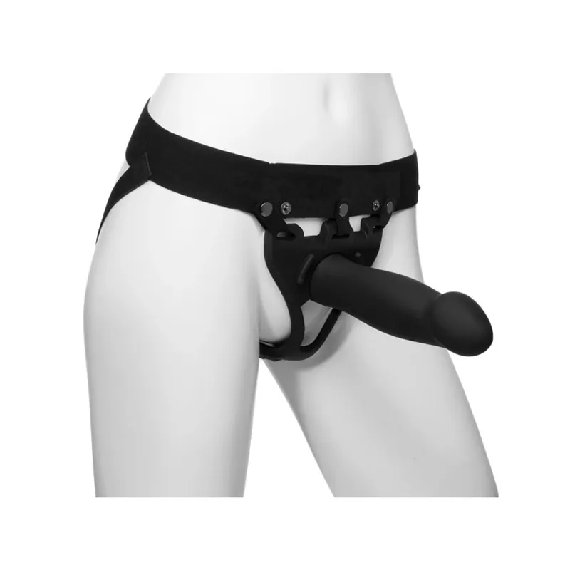 Doc Johnson Body Extensions Be Bold Hollow Bulbed Strap On 2 Piece Set Premium