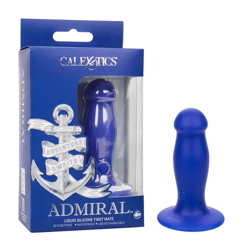 Best Seller Calexotics Admiral Liquid Silicone First Mate Vibrating Dildo