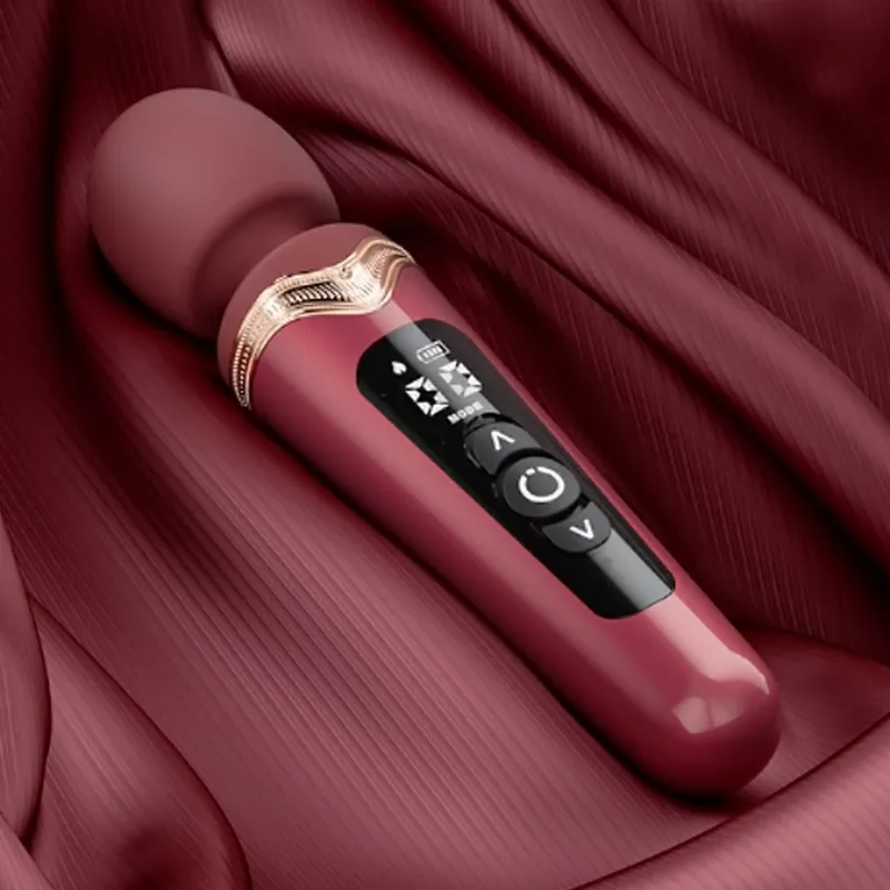 Certified Luxury Liquid Silicone Wand Massager With Heating Mode