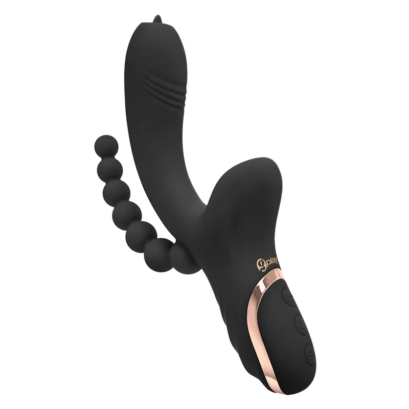 Bodywand G-Play Triple Stim G-Spot & Clitoral Suction Vibe with Anal Beads Buy Online