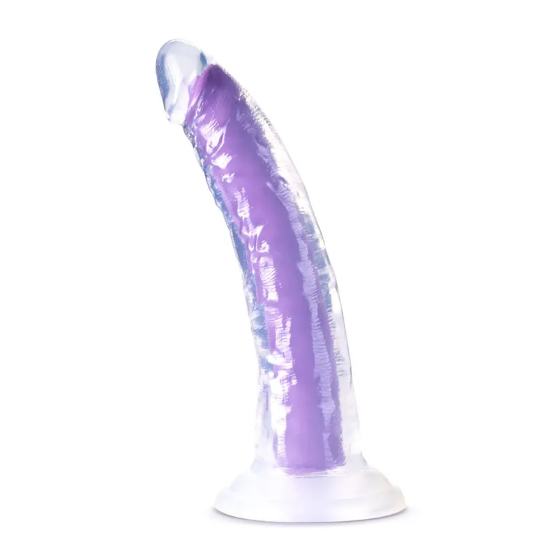 Blush Glow In The Dark Neon Purple 7.5-Inch Dual Density Realistic Dildo Last Chance
