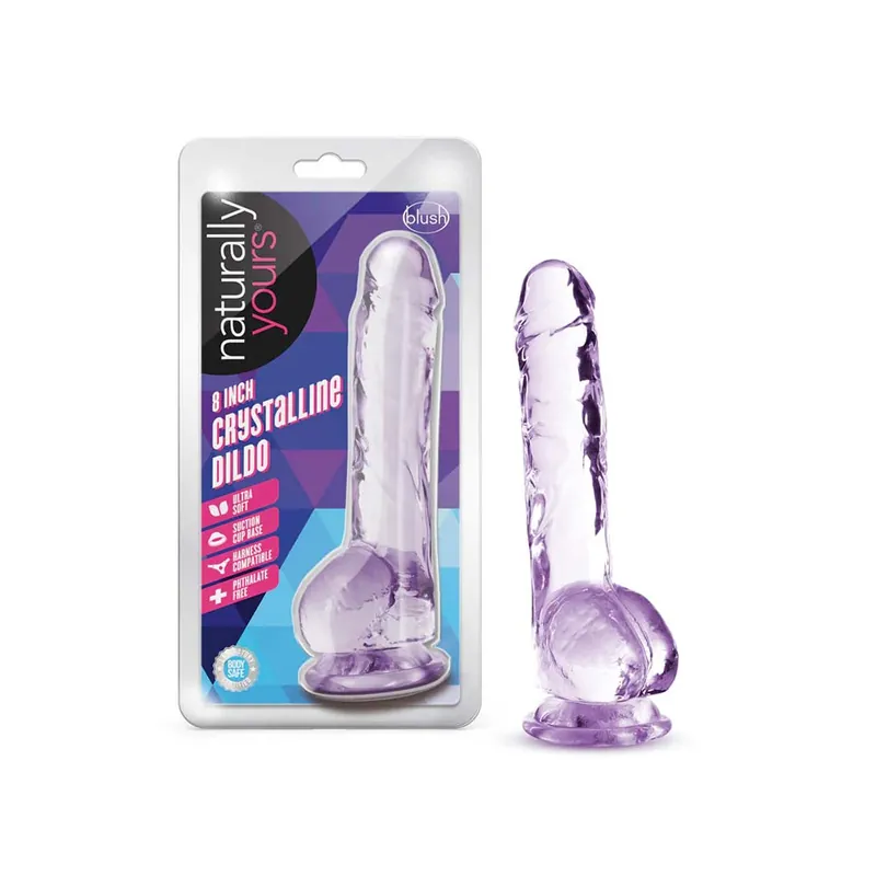 Blush Naturally Yours Crystalline 8 Inch Suction Cup Dildo Hot Picks