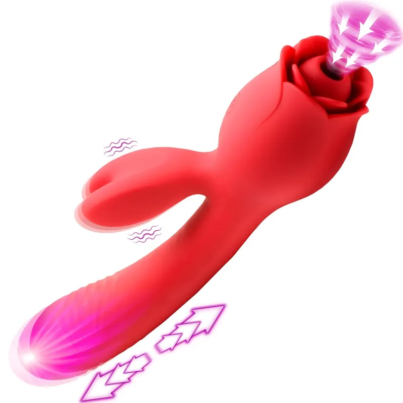 Blooming Bunny Sucking and Thrusting Silicone Rabbit Vibrator Direct From Manufacturer