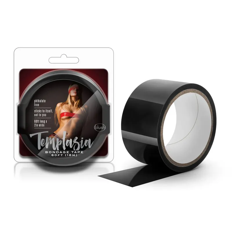 Blush Temptasia Bondage Black Tape 60 Feet Flash Sale