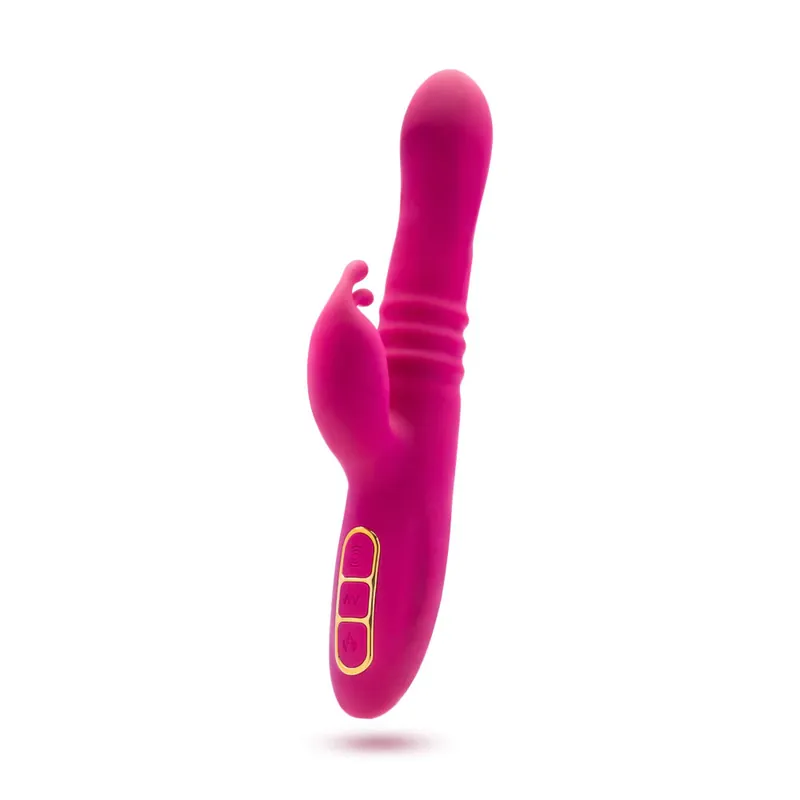 Blush Kira Velvet Warming Gyrating & Thrusting Silicone Rabbit Vibrator Big Sale