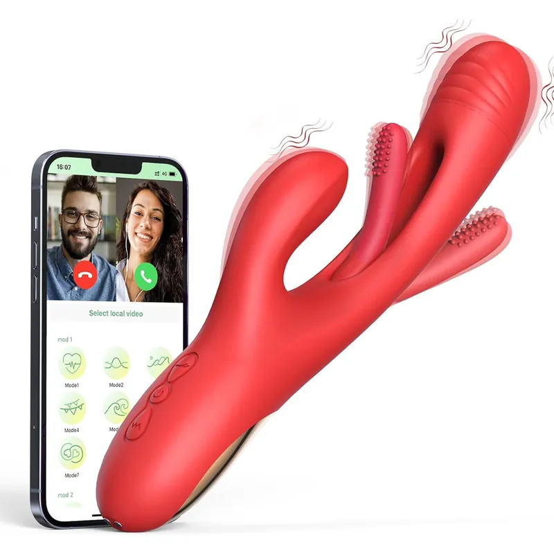 Crafted 3 in 1 Rabbit Vibrator Flapping G-Spot Clit Stimulator with APP Control